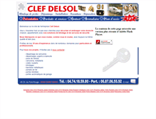 Tablet Screenshot of clefdelsol.com